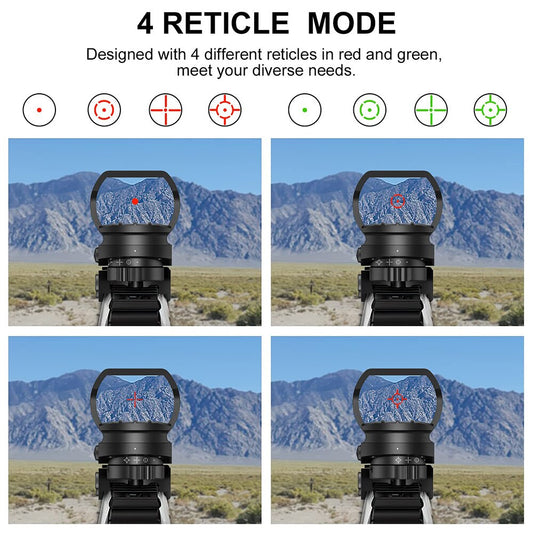 1x22x33 Red Green Dot Sight 4 Reticle Reflex Sight Airsoft-1
