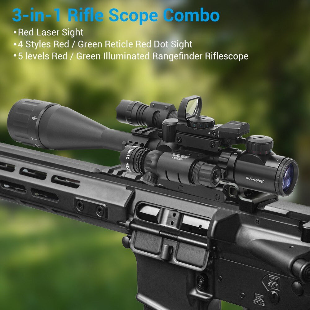 6-24x50AO Tactical Riflescope Hunting Scopes Airsoft-4