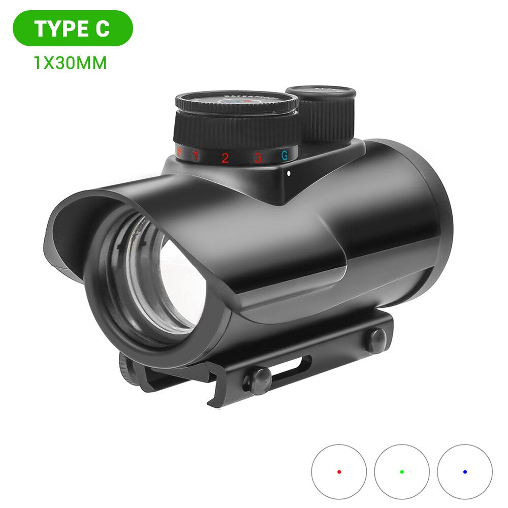 1x30/1x40/2x40 Red/Green Dot Sight Airsoft-9