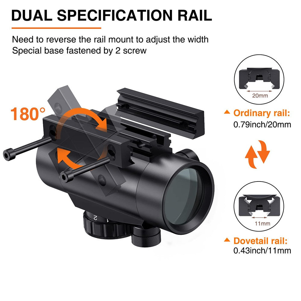 1x30/1x40/2x40 Red/Green Dot Sight Airsoft-4