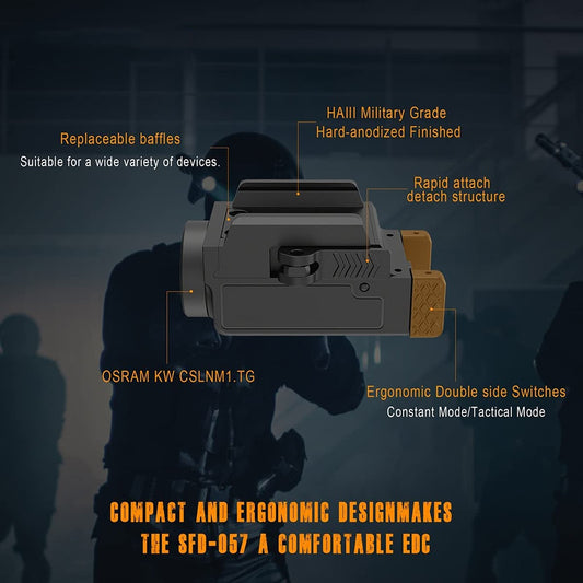 800 Lumen Mini Pistol Light Tactical LED Airsoft-1
