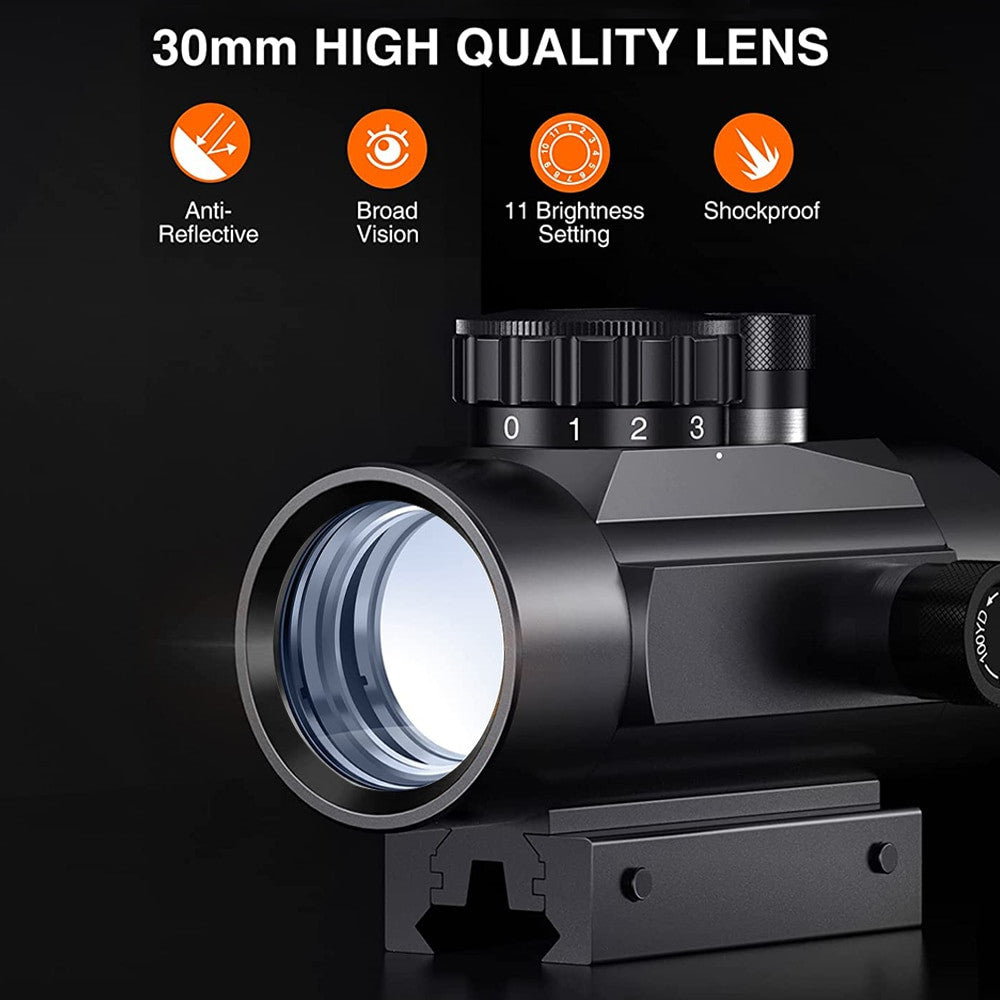1x30/1x40/2x40 Red/Green Dot Sight Airsoft-3