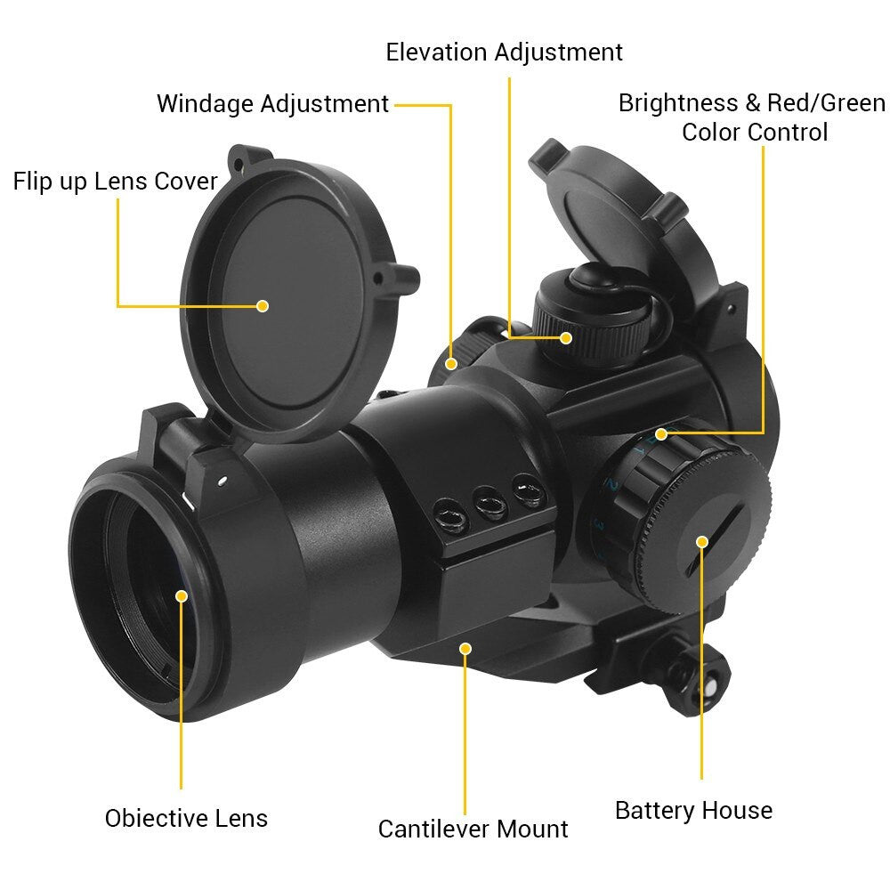 1x30mm Tactical Red Dot Reflex Sight Riflescope Airsoft-2