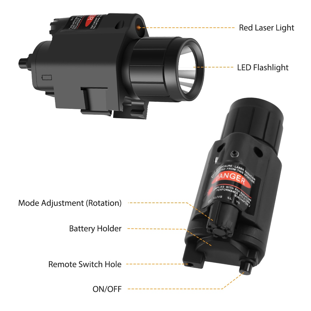 200 Lumens Tactical Gun Light Airsoft-3