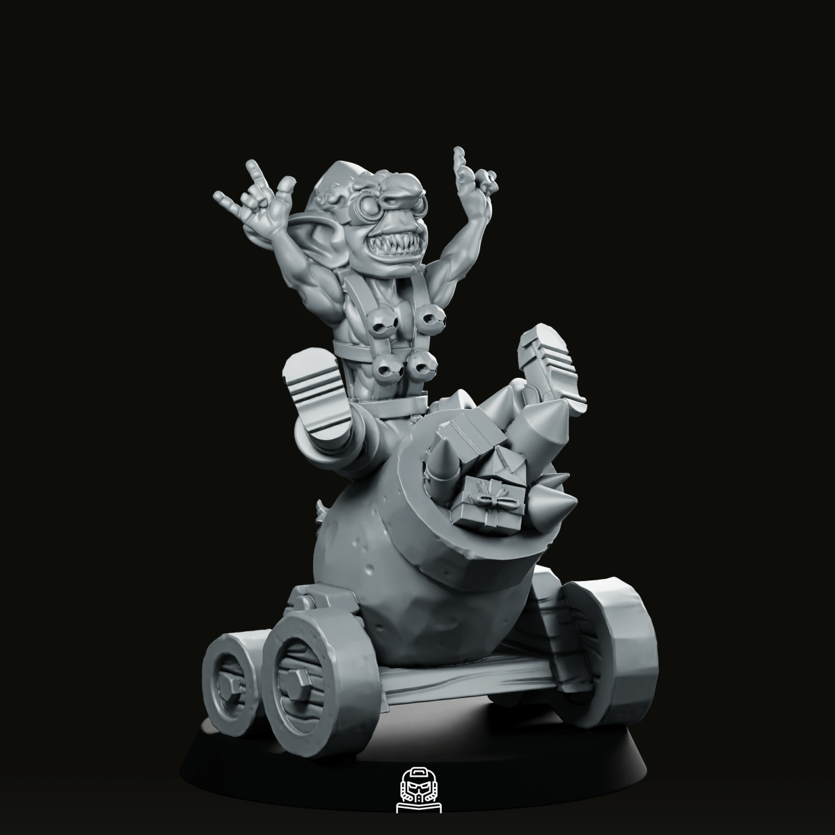 Christmas Goblin Firework Cannon Miniature