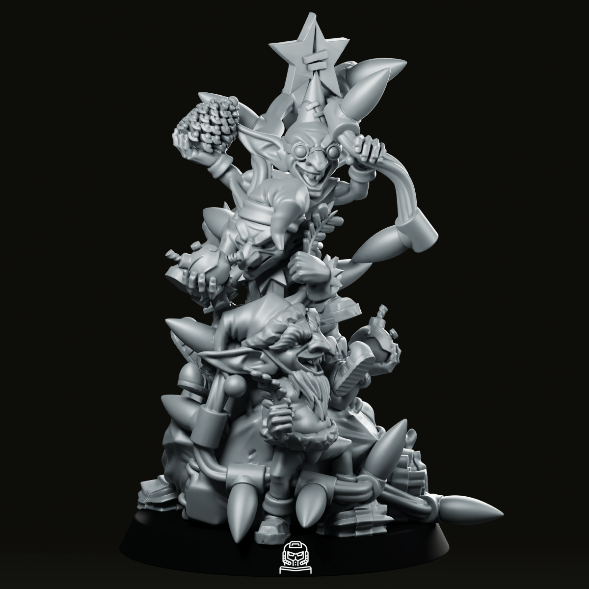 Christmas Goblin Xmas Tree Miniature
