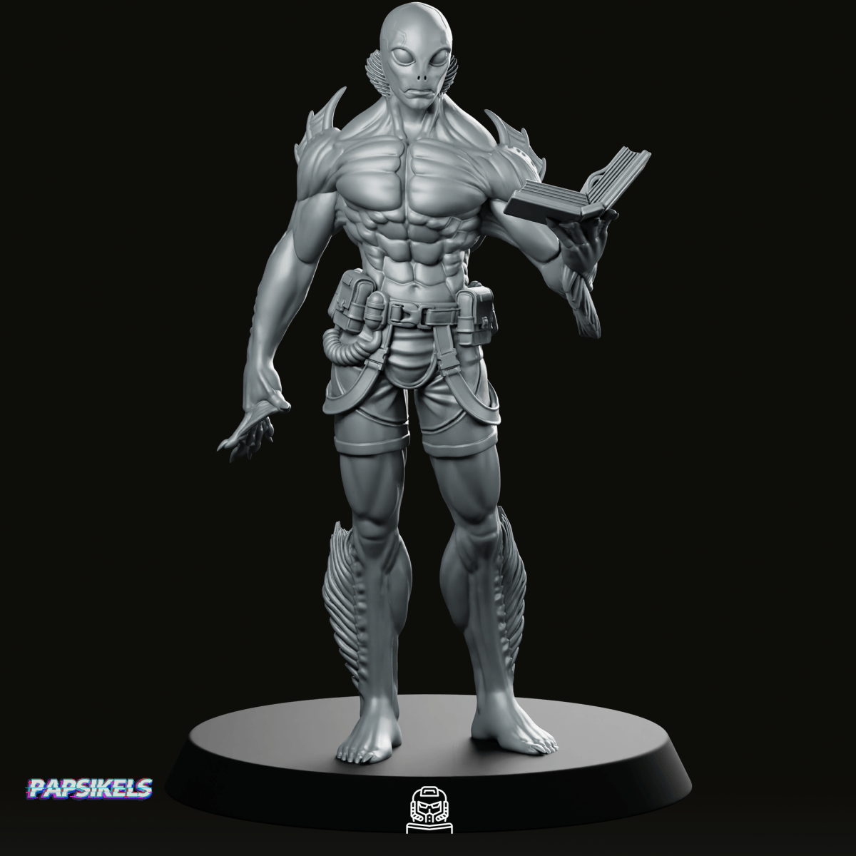 Humanoid Amphibious Man 2 Miniature