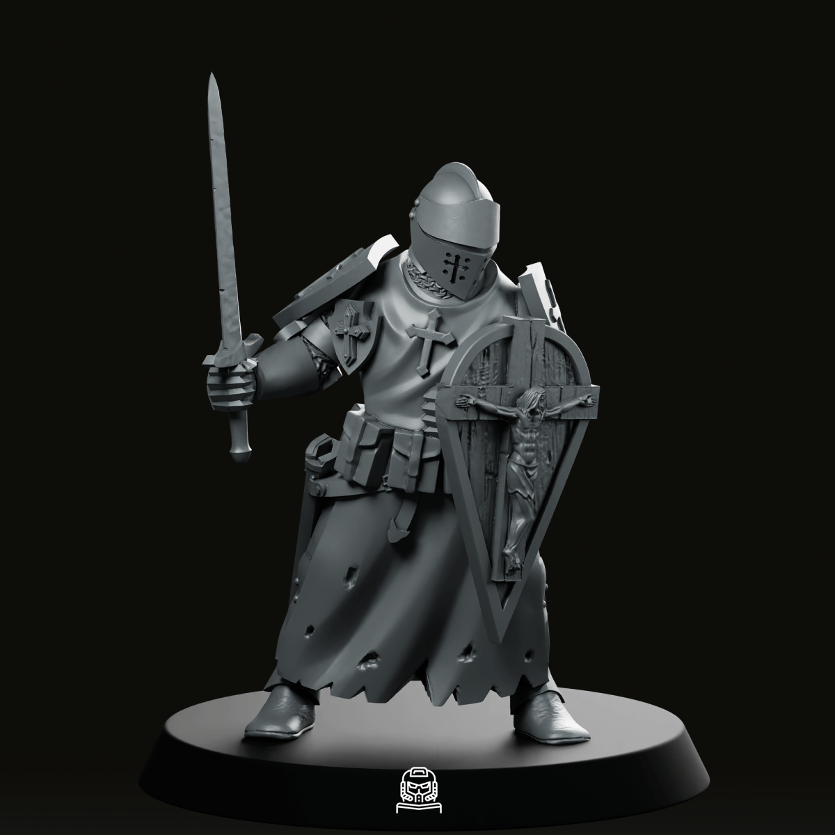 Trench Crusade Knight Miniature