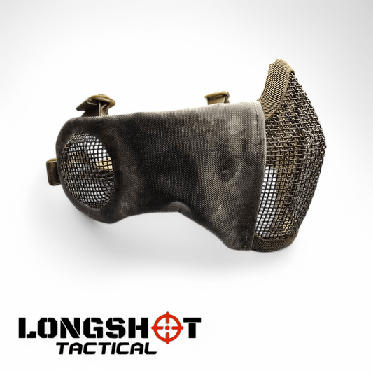 Longshot Tactical Airsoft Mesh Face Mask - Urban Dust