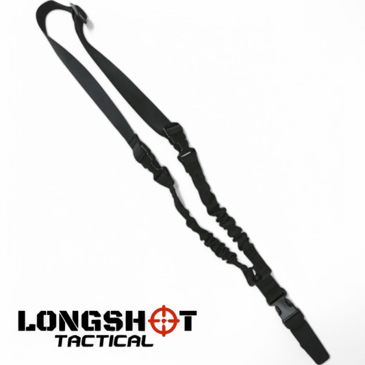 Longshot Tactical Airsoft Rifle Sling — Black