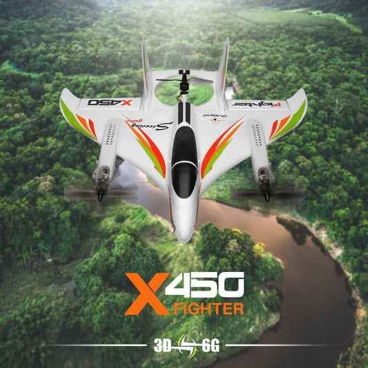Wltoys | XKS X450 3D 6G 6CH Fixed Wing VTOL RC Plane 1500mAh Battery