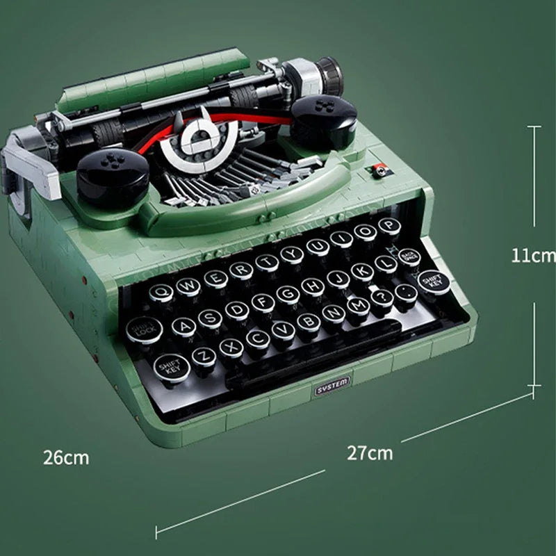 Typewriter 21327 Collectible Retro Display Model 2179 Pcs
