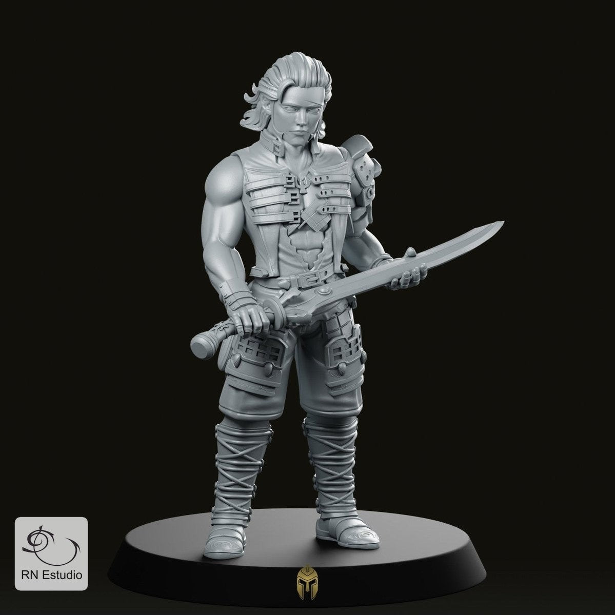Male Hero Basch Fighter Miniature