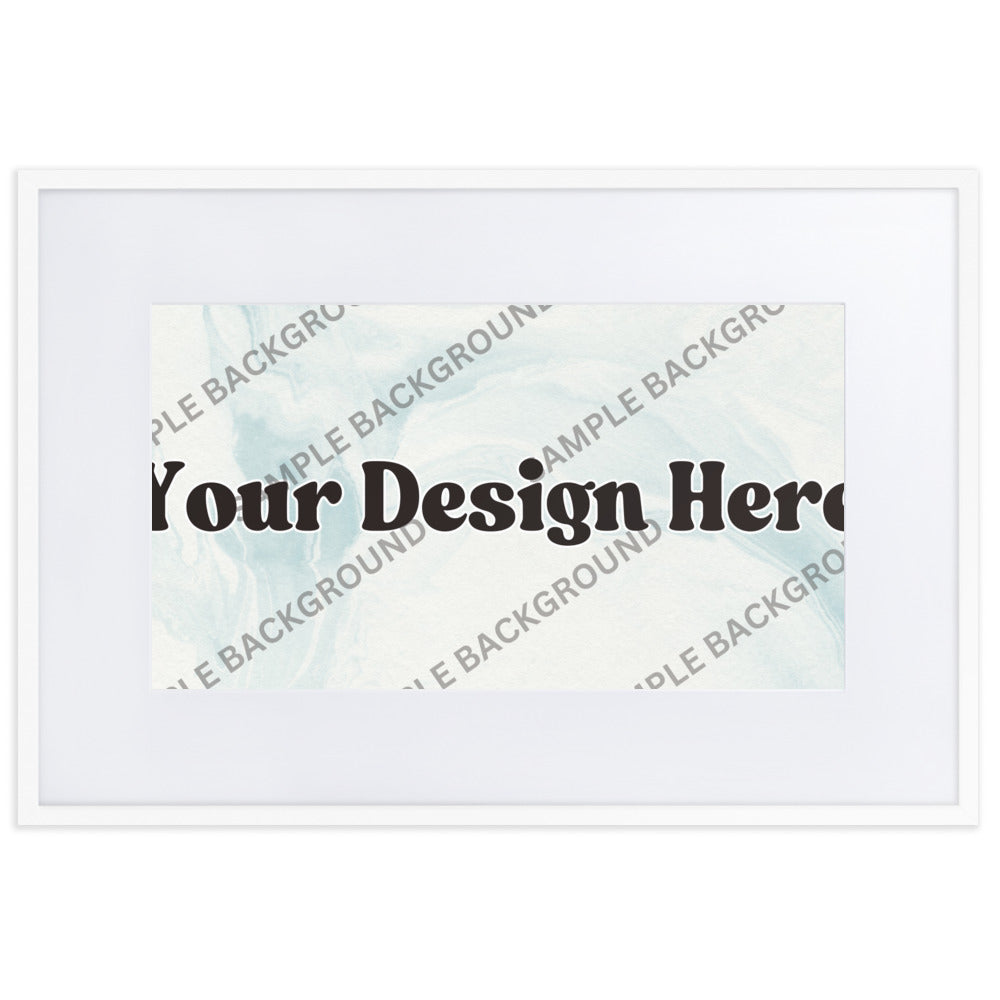 Design Your Own Matte Paper Framed Poster With Mat