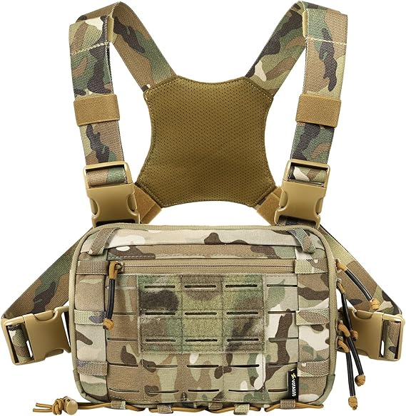 Votagoo Tactical Chest Pack EDC Chest Bag 2L Utility Molle Chest Rig Pouch-8