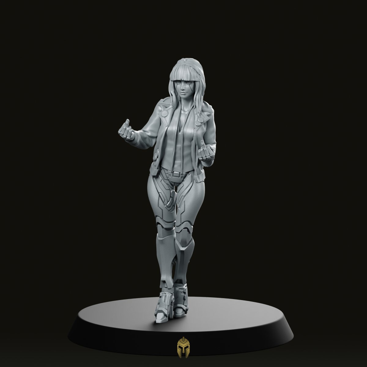 Miko 02a Cyberpunk Miniature