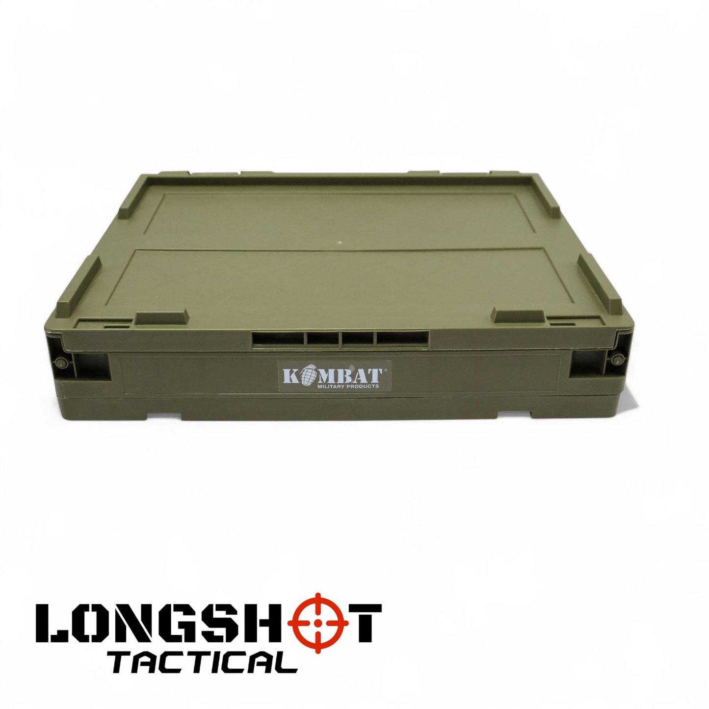 Kombat UK Military Folding Storage Box Storage Stackable Camping - Olive Green