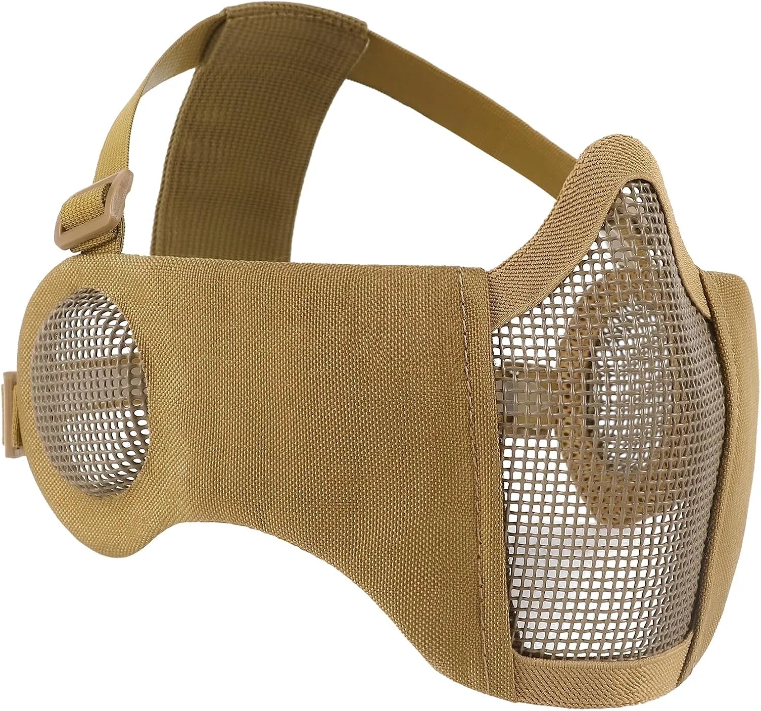 Votagoo Airsoft Mesh Mask Tactical Foldable Half Mesh Mask-6