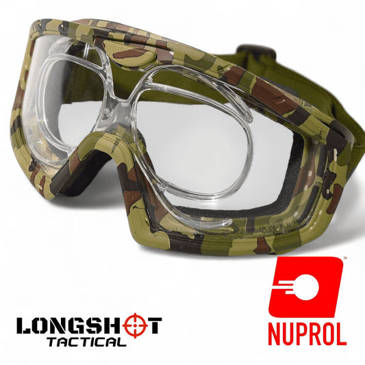 Nuprol Camo Battle Visor Tactical Airsoft Goggles with Lens Insert