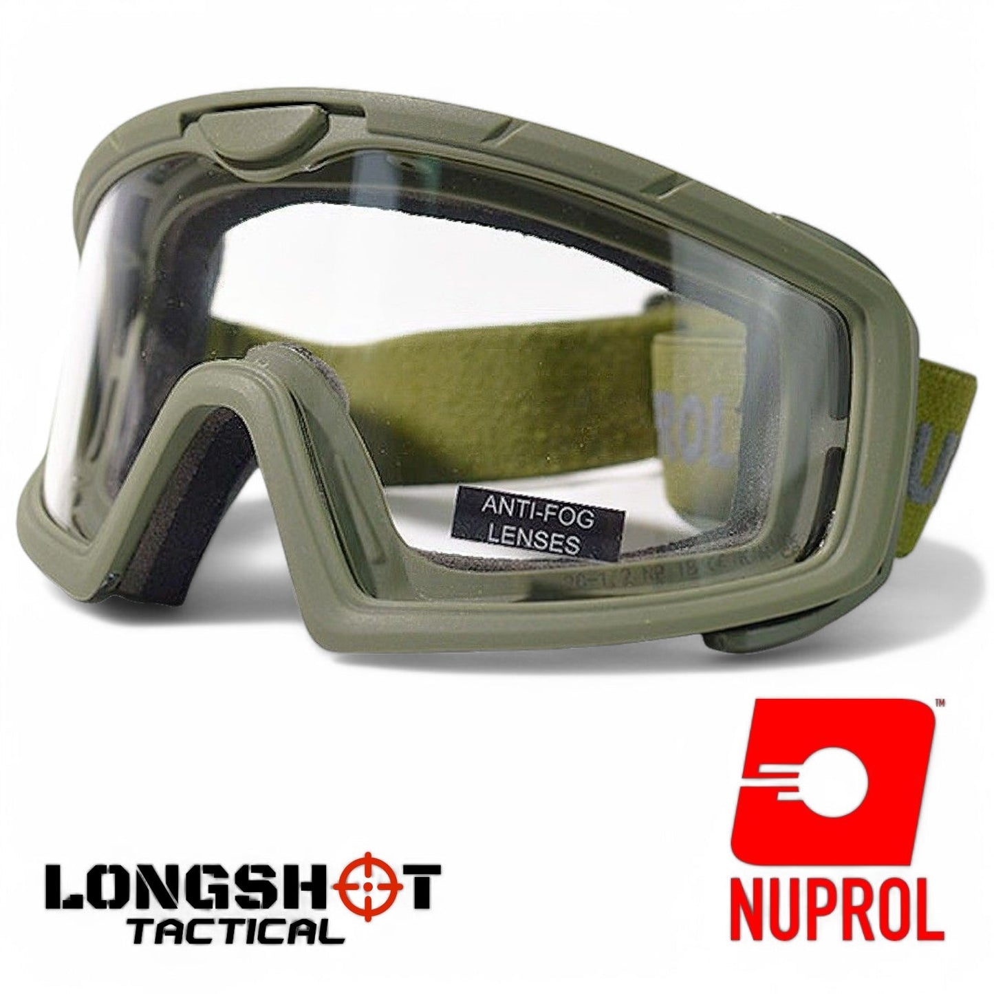 Nuprol Olive Green Battle Visor Tactical Airsoft Goggles