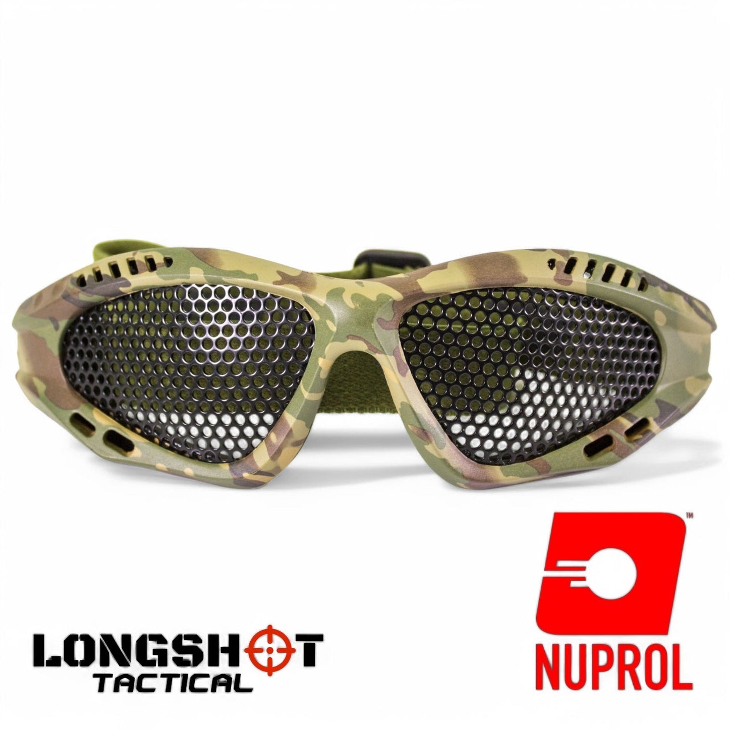 Nuprol Tactical Airsoft Shades Eye Protection - Camo, Small