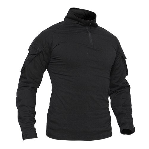 T-shirts Men Navy Military Tactical T-shirts Long Sleeve Combat Army tshirts Quick Dry Multicam Airsoft Man Top Tees-1