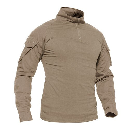 T-shirts Men Navy Military Tactical T-shirts Long Sleeve Combat Army tshirts Quick Dry Multicam Airsoft Man Top Tees-4