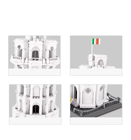 8012 Leaning Tower of Pisa Building Block Set