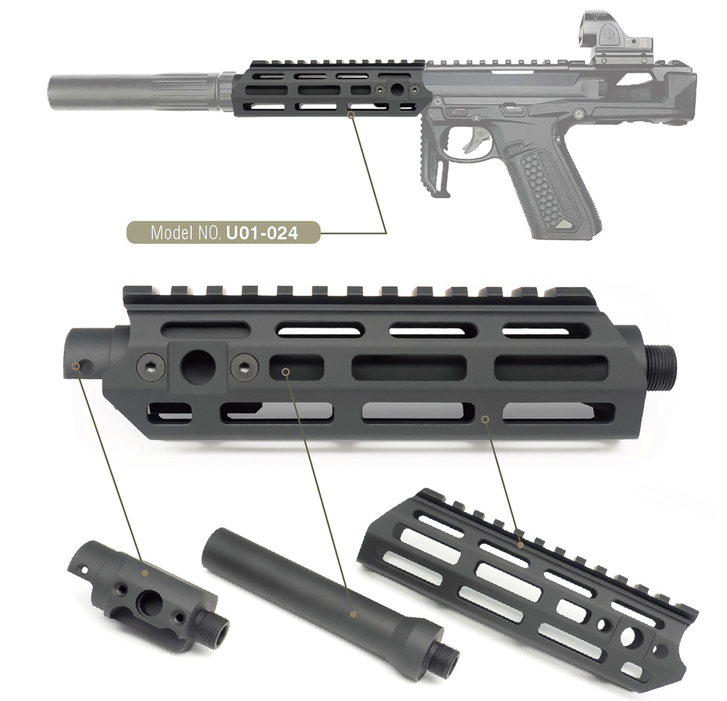 Action Army AAP01 SMG Handguard - Black