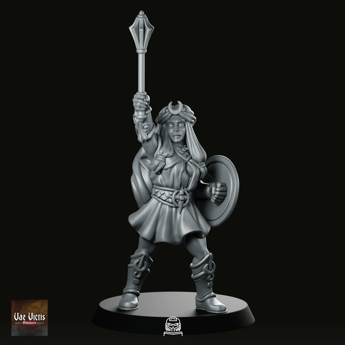 Selune Cleric Paladin Miniature