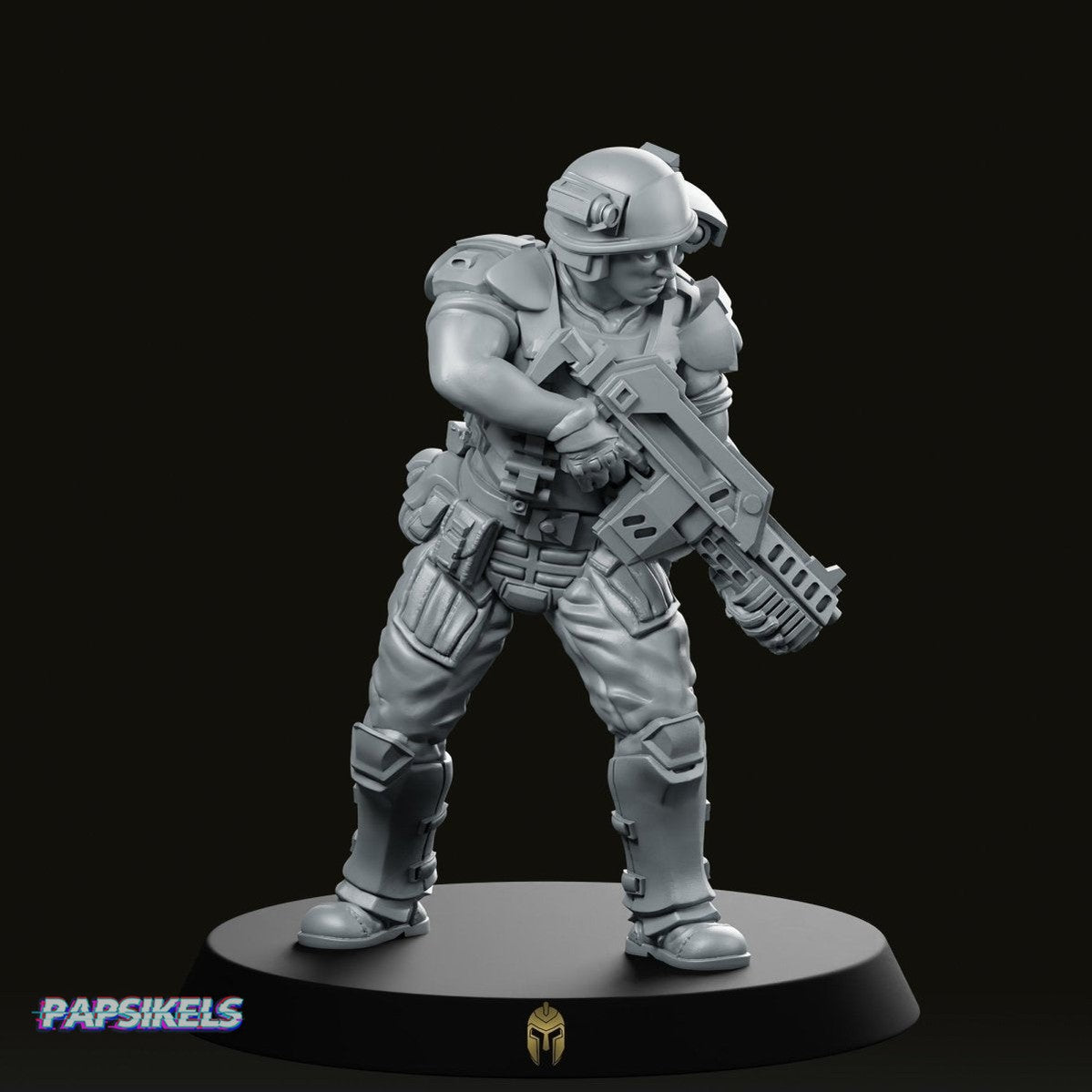 Soldier James Moregan scifi Miniature