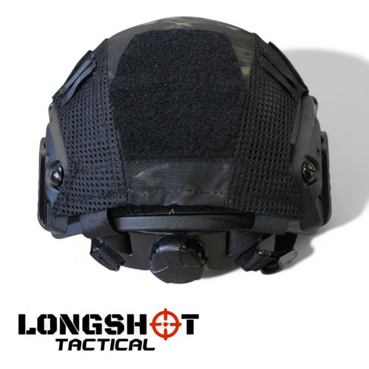 Tactical Airsoft Helmet Fast Cover – BTP Camo Black