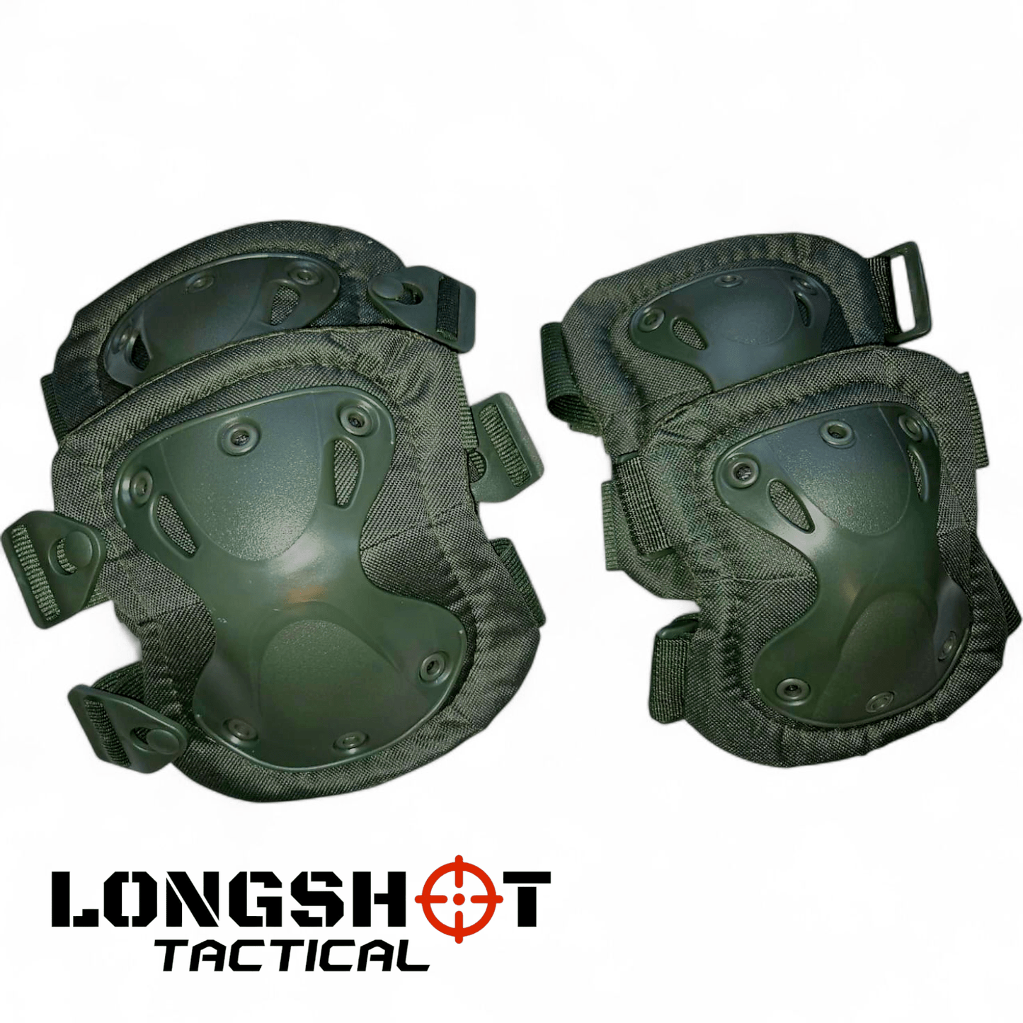 Tactical Knee Pads and Elbow Pads set with free bag - Olive Green