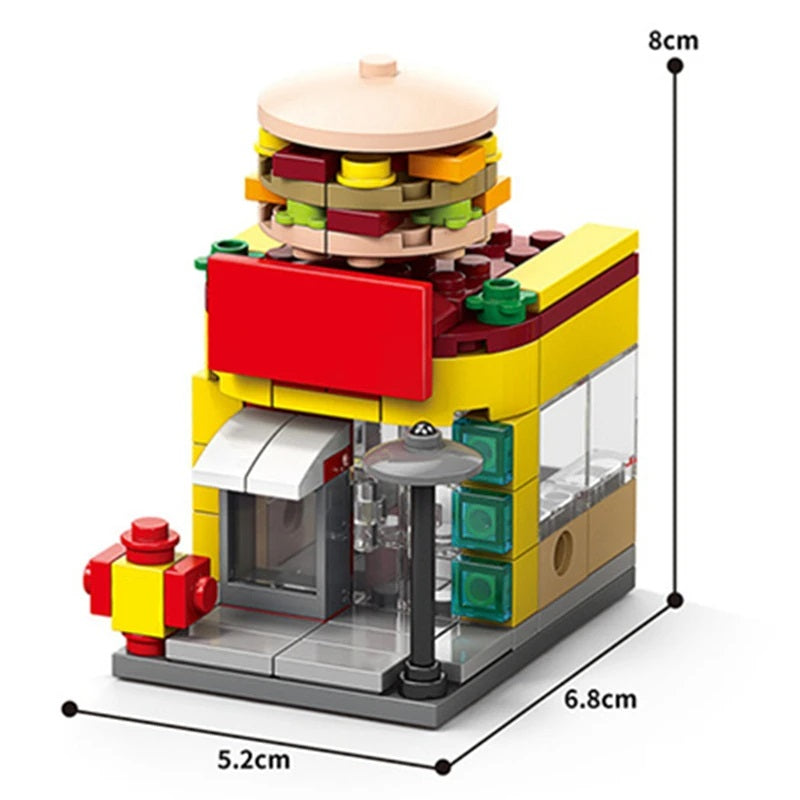 118 Piece Mini Burger Shack Building Blocks