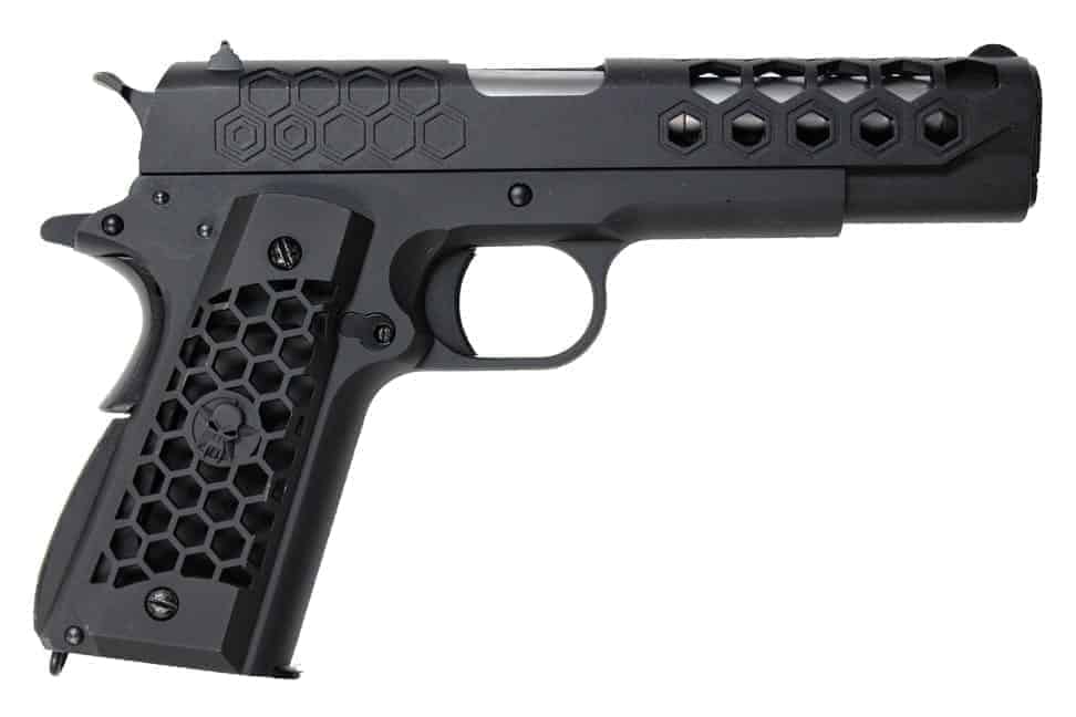 WE 1911 Hex Cut GBB Pistol - Black
