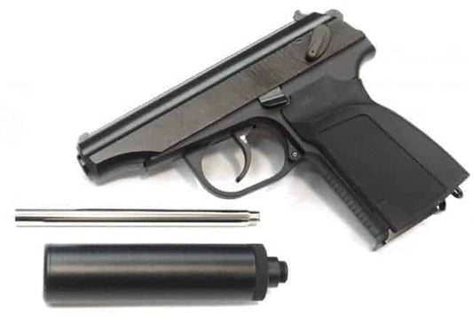 WE Makarov w/ silencer & extended barrel (Black)