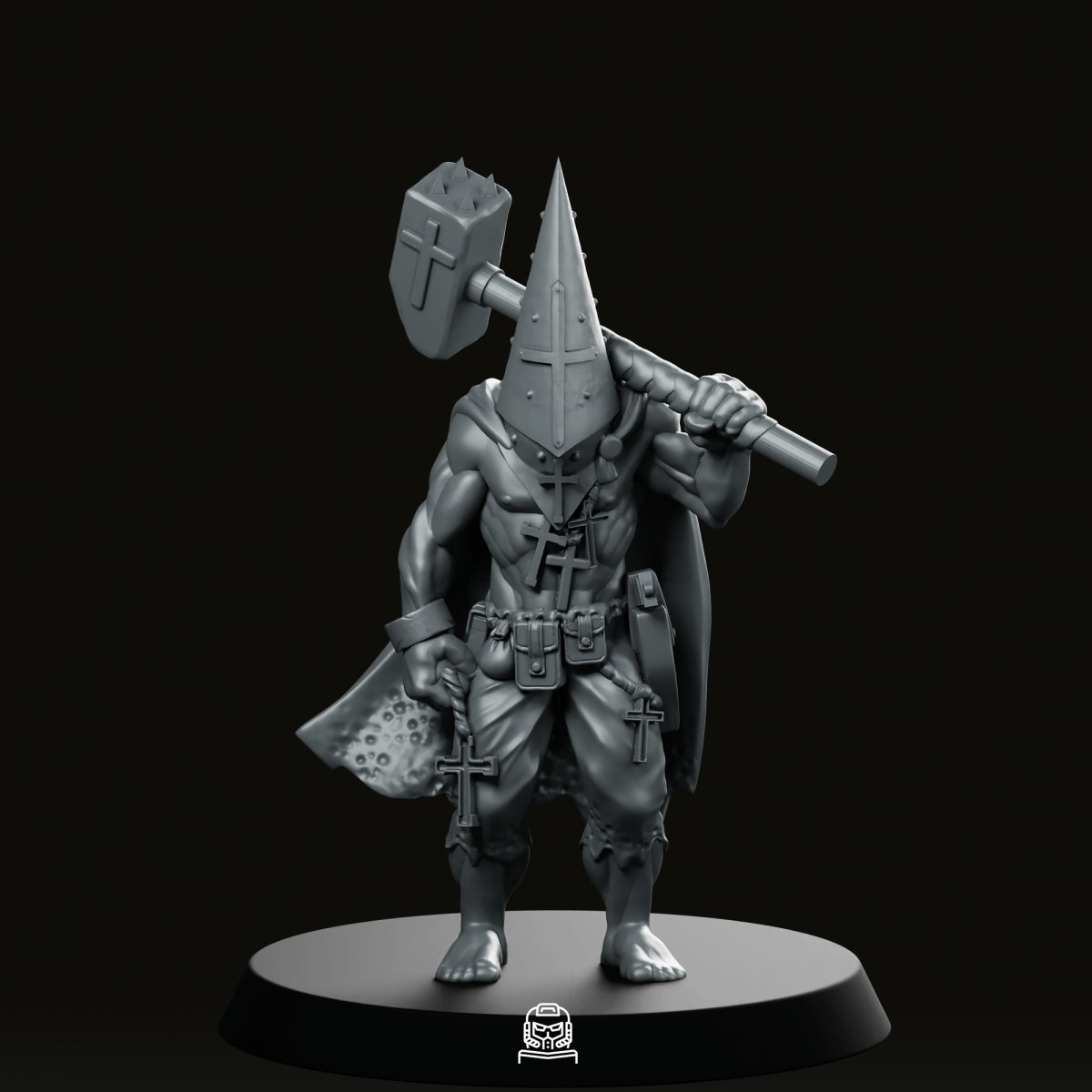 Trench Crusade Zealot With Hammer Miniature