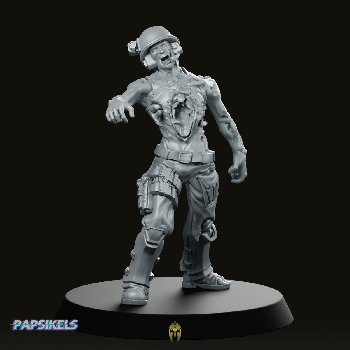Zombie Colonial Marine Miniature