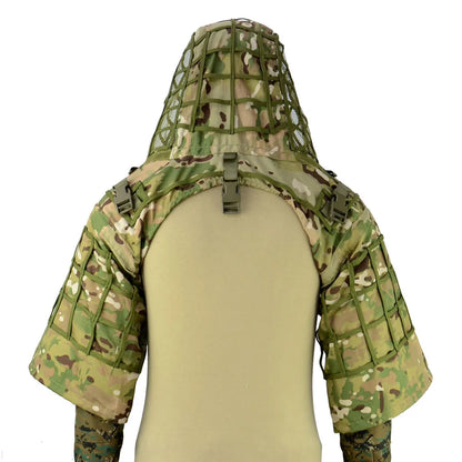 Ghillie Suit Foundation Tactical Sniper Coat Viper Hoods Camouflage Clothes For Airsoft Paintball Hunting Accessories, Ripstop