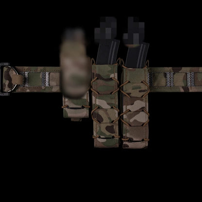 Tiger Magazine Pouch Full Size Quick Release 5.56/7.62MM M4 AK AR15 Single Mag Bag for Hunting Vest Airsoft Molle Waist Belt