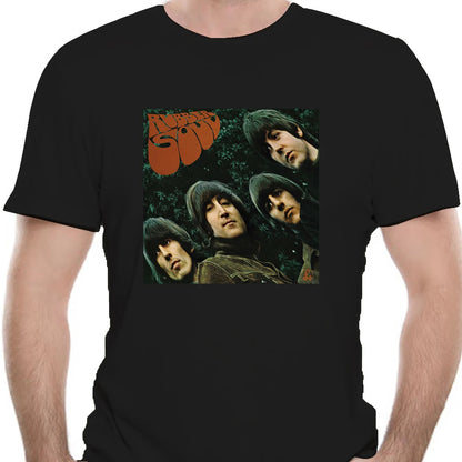 Authentic Band Rubber Soul Slim Fit T-Shirt Silver S-2XL NEW 0484X