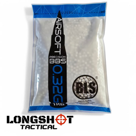0.32G Airsoft BBs BLS Precision Grade 1kg (White) 0.6mm