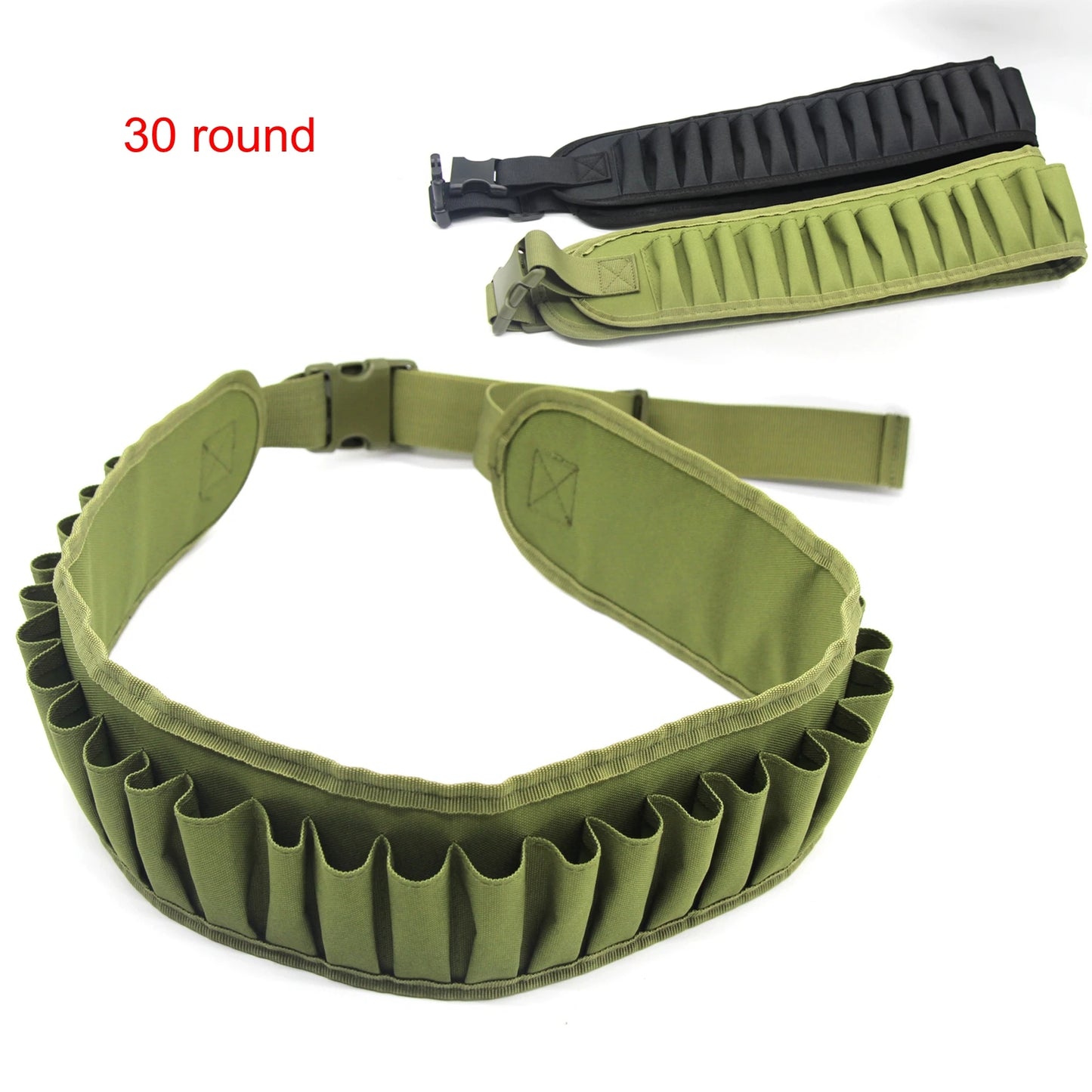 Hunting 50 30 Rounds Bandolier Belt 12 Gauge Mag Pouch Tactical Pouch Belt Holder Airsoft Accessories