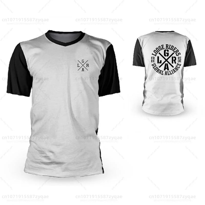 Motocross Loose Riders Short Sleeve Jersey MTB Mountain Bike Breathable Shirts DH BMX Enduro Men's Sweatshirts