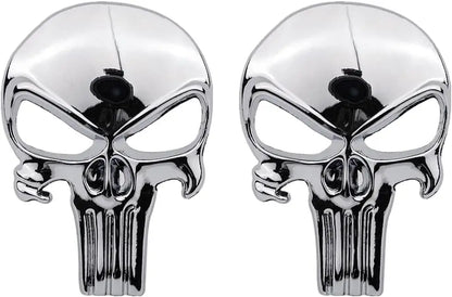 New Skull Metal Sticker for AR15 AR10 AK47 M4 M16 1911 USP M92 Glock G17 19 22 43x Airsoft Rifle Pistol Gun Hunting Accessories