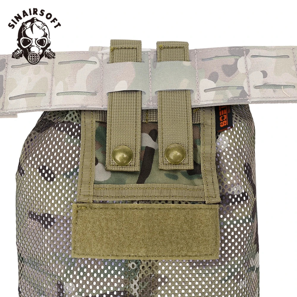 Collapsible MOLLE Dump Pouch for Empty Magazines Airsoft & Paintball Tactical Gear Folding Hunting Accessory - SINAIRSOFT