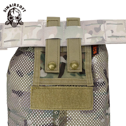 Collapsible MOLLE Dump Pouch for Empty Magazines Airsoft & Paintball Tactical Gear Folding Hunting Accessory - SINAIRSOFT