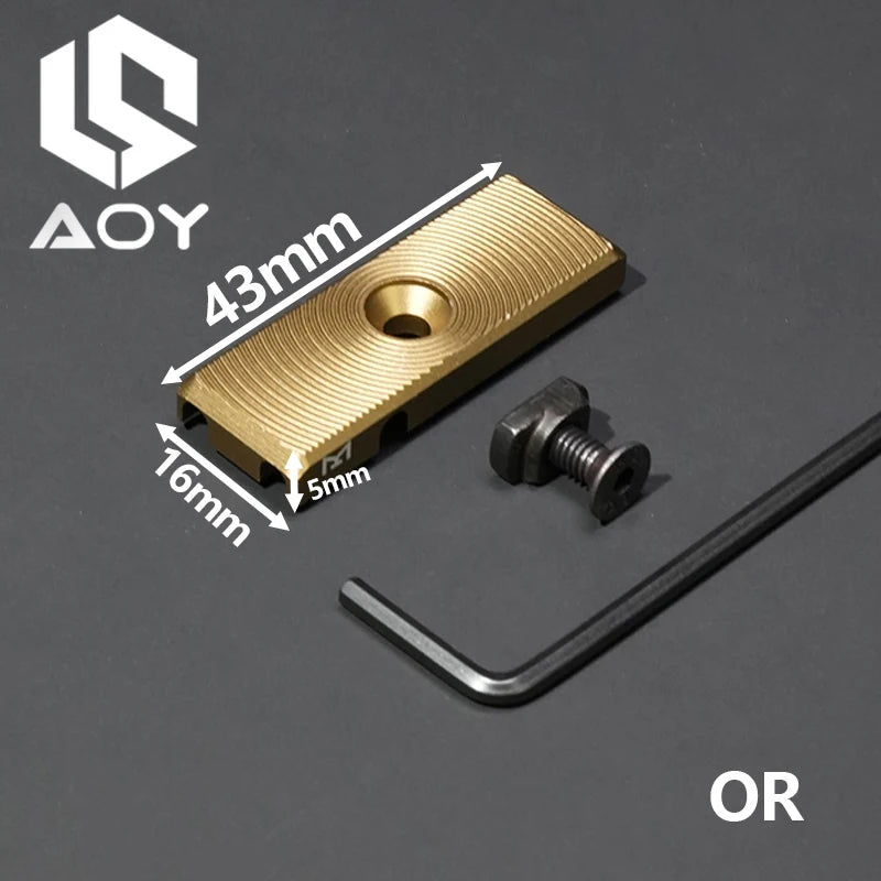 Mlok Keymod System Laser Flashlight Tactics Wire Guide Pressure Remote Switch Cable Management Airsoft Metal Weapons Accessories