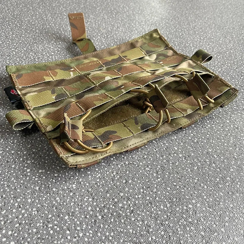 Multicam Magazine Pouch Tactical Vest Front Plate Mag Bag Airsoft Detachable Triple Molle Pouch Accessories