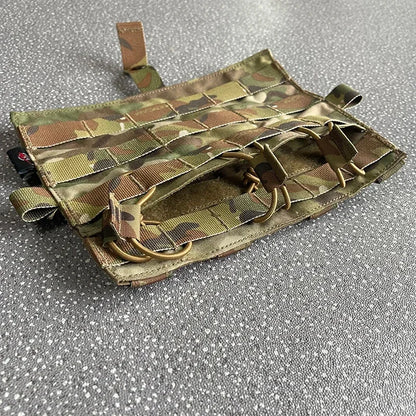 Multicam Magazine Pouch Tactical Vest Front Plate Mag Bag Airsoft Detachable Triple Molle Pouch Accessories
